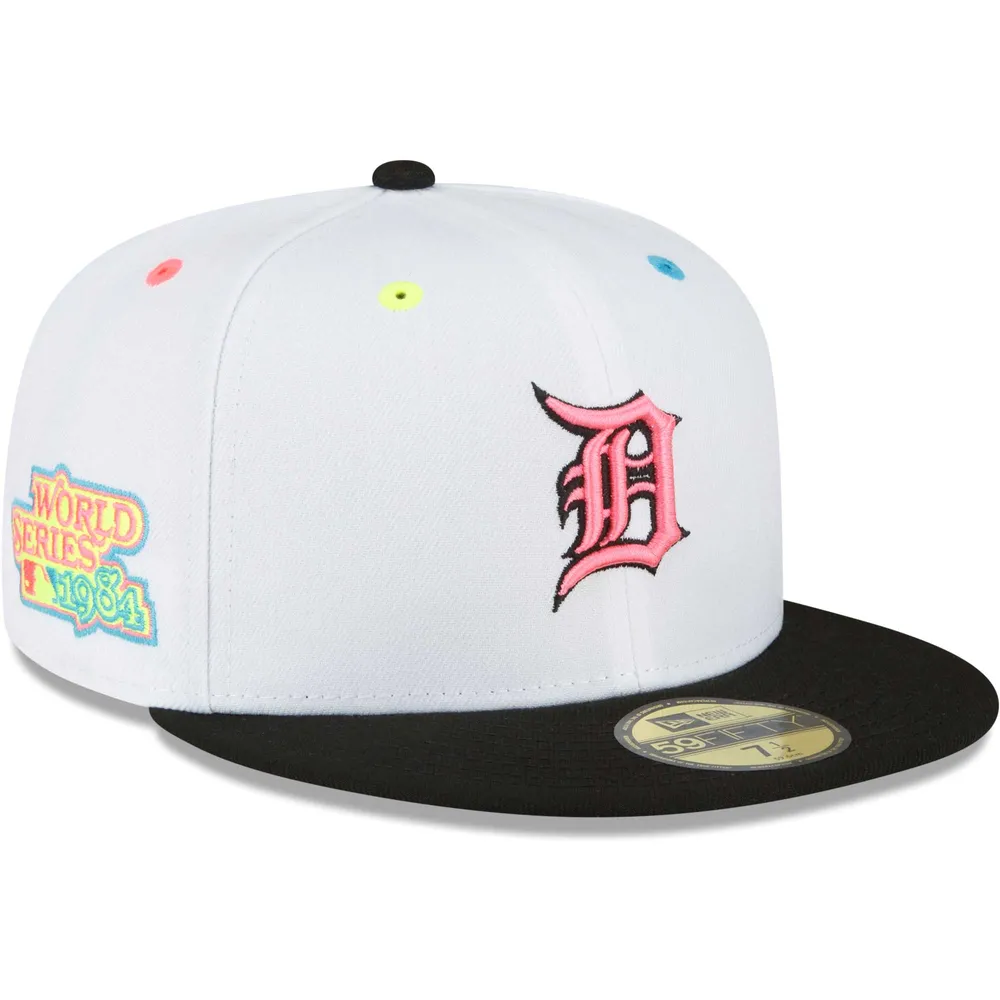 Lids Detroit Tigers New Era Neon Eye 59FIFTY Fitted Hat - White