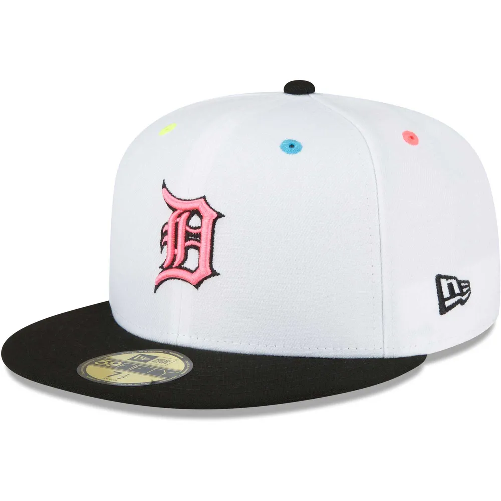 Men's New Era Black Detroit Tigers Neon 59FIFTY Fitted Hat