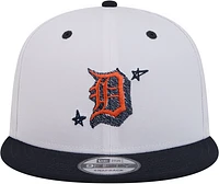 Men's New Era White Detroit Tigers Official Doodles 9FIFTY Snapback Hat