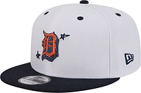 Men's New Era White Detroit Tigers Official Doodles 9FIFTY Snapback Hat