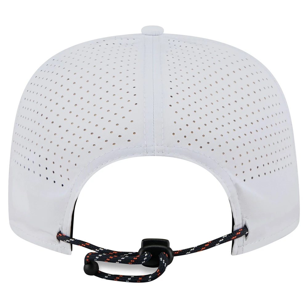 Casquette de golf perforée blanche New Era pour homme, motif Detroit Tigers