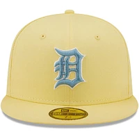 Men's New Era Yellow Detroit Tigers Easter Collection 59FIFTY Fitted Hat