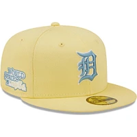 Casquette ajustée 59FIFTY pour homme de la collection Pâques des Detroit Tigers New Era jaune