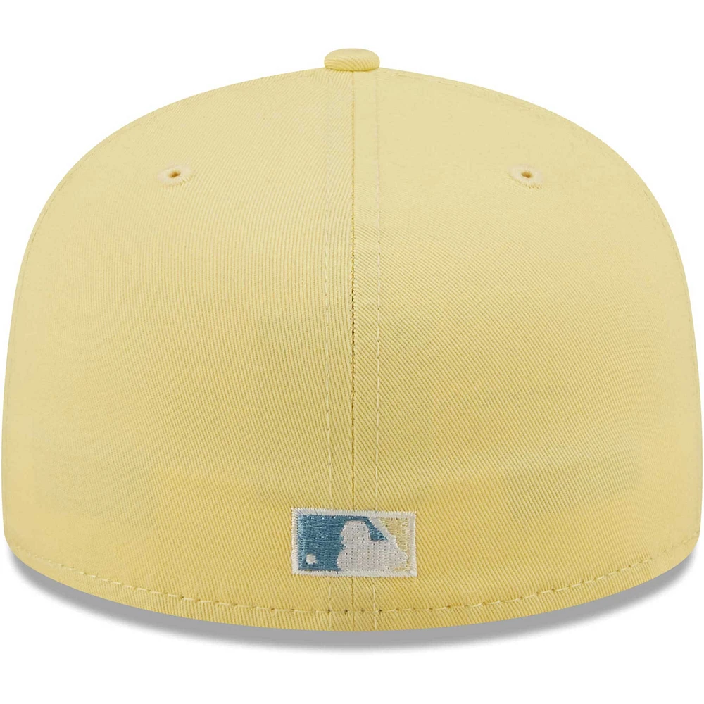 Men's New Era Yellow Detroit Tigers Easter Collection 59FIFTY Fitted Hat