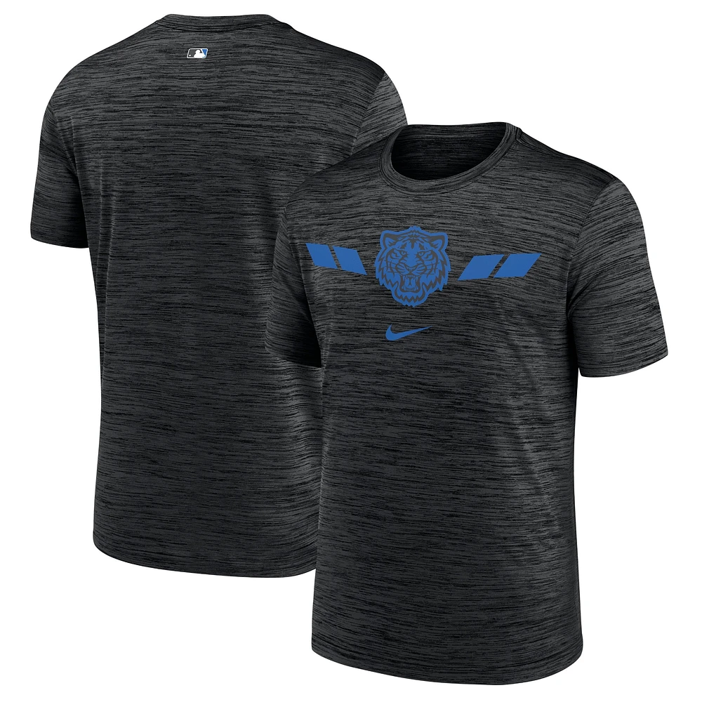 Men's Nike  Black Detroit Tigers 2024 City Connect Authentic Collection Practice Velocity Performance T-Shirt