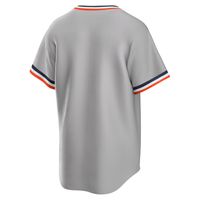 Men's Nike Gray Detroit Tigers Road Cooperstown Collection Team Jersey