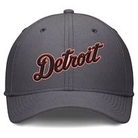 Men's Nike  Gray Detroit Tigers Swoosh Performance Flex Hat