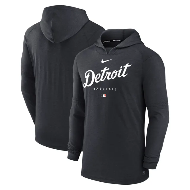 Lids Detroit Tigers Jersey Muscle Sleeveless Pullover Hoodie - Navy