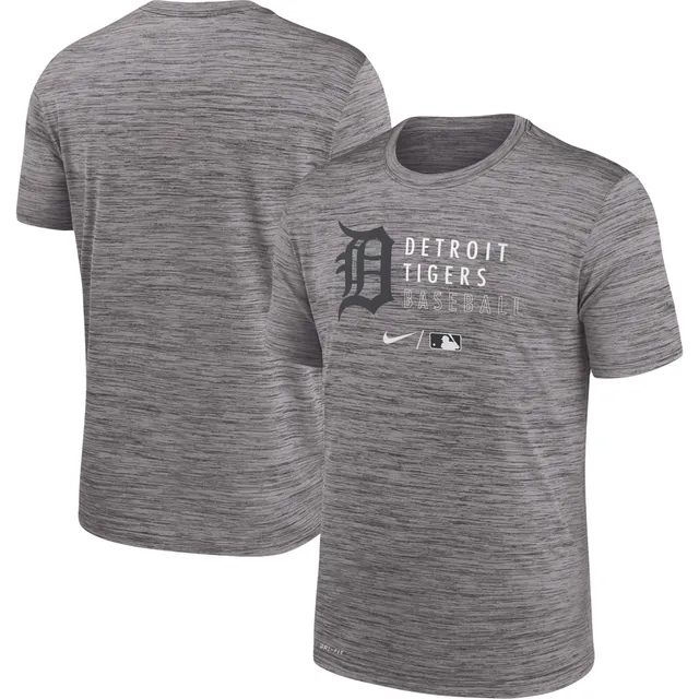 Men's Nike Anthracite Detroit Tigers Authentic Collection Velocity Practice Performance T-Shirt Size: Small