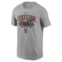 Men's Nike Heathered Gray Detroit Tigers Motor City Local Team T-Shirt