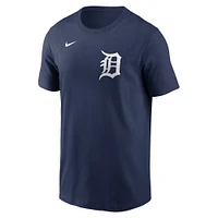 Men's Nike Javier Báez Navy Detroit Tigers Fuse Name & Number T-Shirt