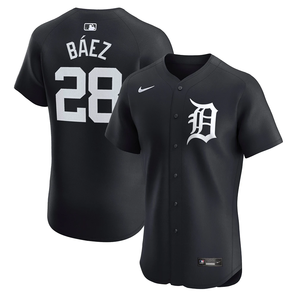 Men's Nike Javier Baez Navy Detroit Tigers Alternate Elite Player Jersey