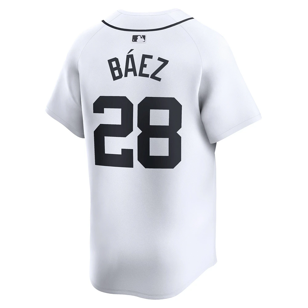 Men's Nike Javier Baez White Detroit Tigers Home Limited Player Jersey