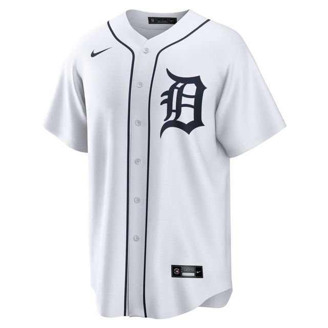 Homme Nike Javier Baez Detroit Tigers Home Replica Player - Blanc Maillot