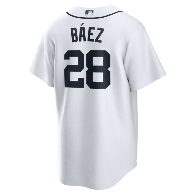 Homme Nike Javier Baez Detroit Tigers Home Replica Player - Blanc Maillot