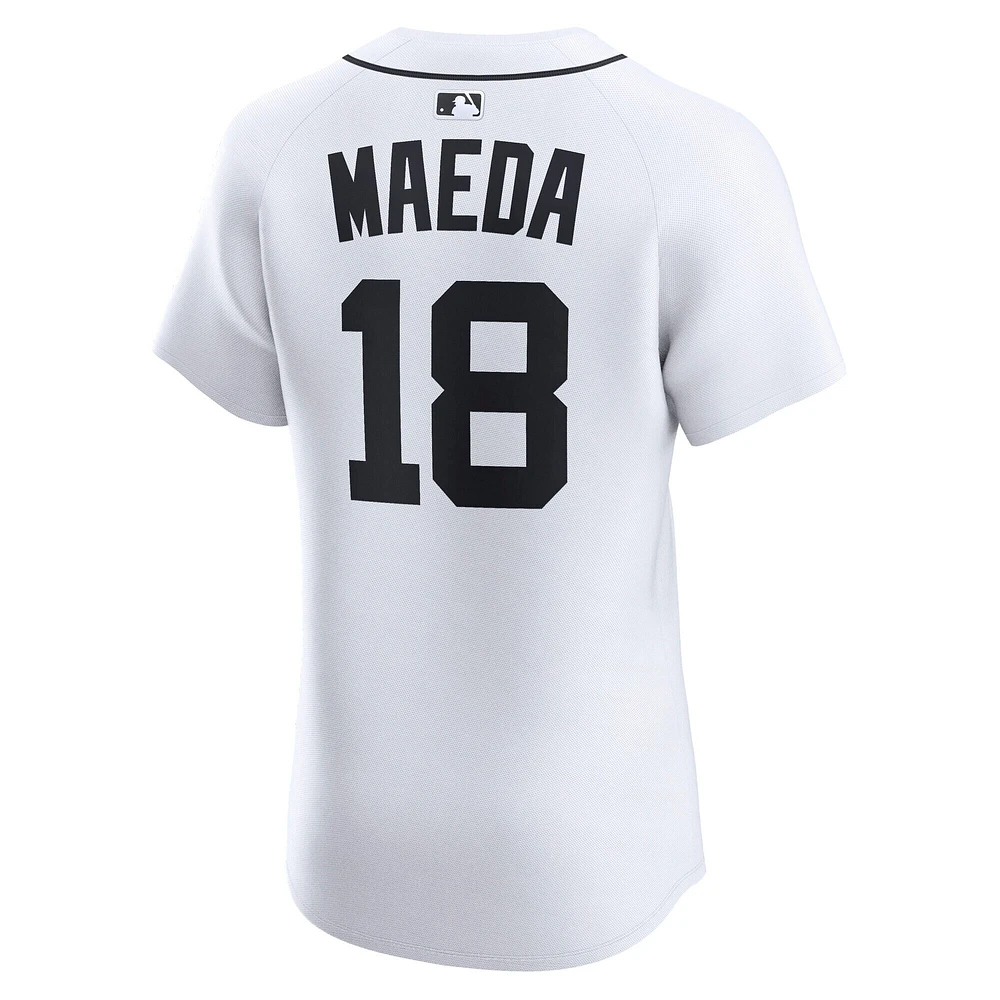 Maillot Nike Kenta Maeda blanc domicile Elite des Detroit Tigers pour homme