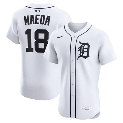 Maillot Nike Kenta Maeda blanc domicile Elite des Detroit Tigers pour homme