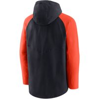 Men's Nike Navy/Orange Detroit Tigers Authentic Collection Player - Full-Zip Hoodie Jacket