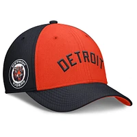 Men's Nike Navy/Orange Detroit Tigers Rise Swoosh Performance Flex Hat