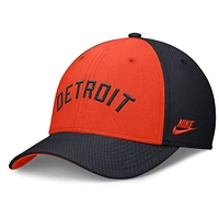 Men's Nike Navy/Orange Detroit Tigers Rise Swoosh Performance Flex Hat