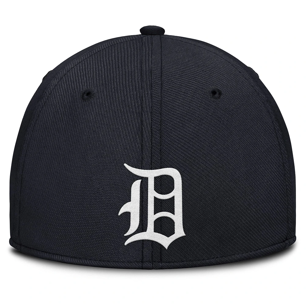 Men's Nike Navy/Orange Detroit Tigers Rise Swoosh Performance Flex Hat