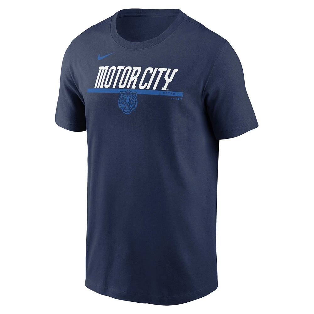 Men's Nike Navy Detroit Tigers 2-Hit Speed City Connect T-Shirt