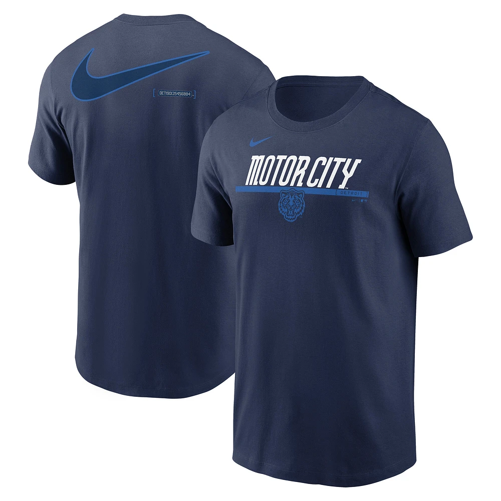 Men's Nike Navy Detroit Tigers 2-Hit Speed City Connect T-Shirt