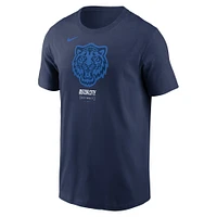 Men's Nike  Navy Detroit Tigers 2024 City Connect Large Logo T-Shirt