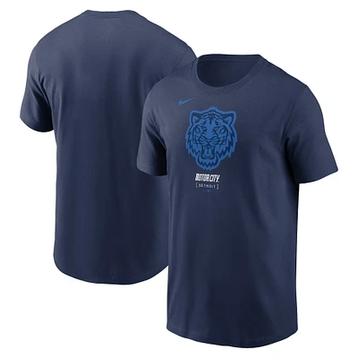 Men's Nike  Navy Detroit Tigers 2024 City Connect Large Logo T-Shirt