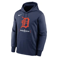 Sweat à capuche Nike bleu marine Detroit Tigers 2024 MLB Authentic Collection Therma pour homme