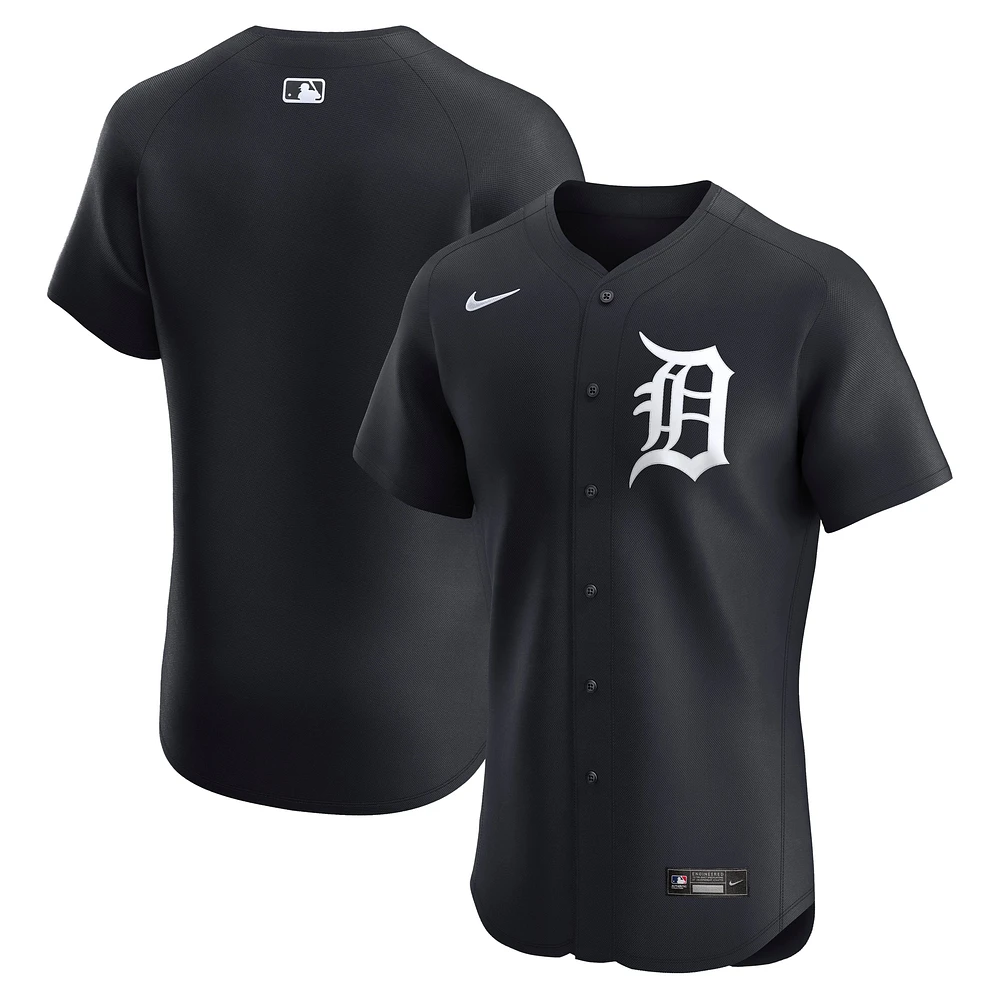 Men's Nike Navy Detroit Tigers Alternate Elite Jersey