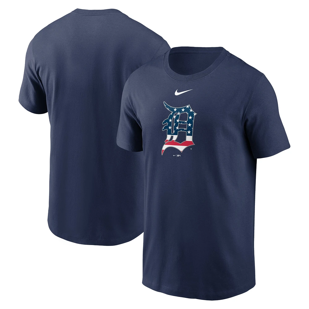 T-shirt Nike bleu marine Detroit Tigers Americana pour homme