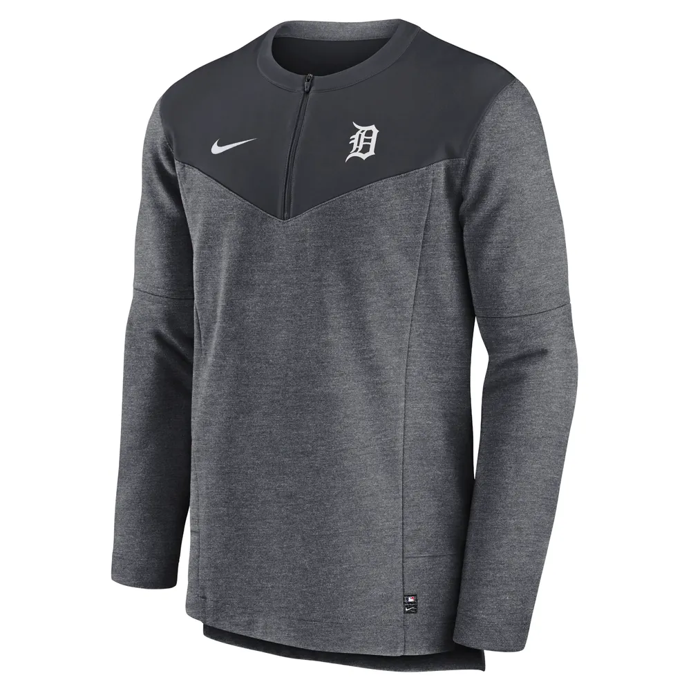 Haut à demi-glissière Nike Detroit Tigers Authentic Collection Game Time Performance pour homme - Bleu marine