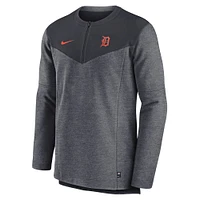 Haut à demi-zip Nike bleu marine Detroit Tigers Authentic Collection Game Time Performance pour homme