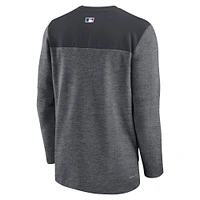 Men's Nike Navy Detroit Tigers Authentic Collection Game Time Performance Half-Zip Top