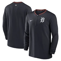 Men's Nike Navy Detroit Tigers Authentic Collection Performance Half-Zip Top