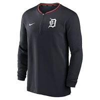 Men's Nike Navy Detroit Tigers Authentic Collection Performance Half-Zip Top