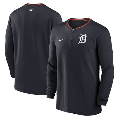 Men's Nike Navy Detroit Tigers Authentic Collection Performance Half-Zip Top