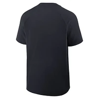 Coupe-vent à manches courtes raglan Nike bleu marine Detroit Tigers Authentic Collection pour homme