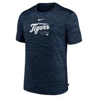 T-shirt Nike bleu marine Detroit Tigers Authentic Collection Velocity Performance pour homme