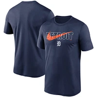 T-shirt Nike Detroit Tigers City Swoosh Legend Performance pour homme bleu marine