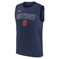 Men's Nike Navy Detroit Tigers Knockout Performance Muscle Tank Top