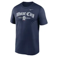 T-shirt Légende locale des Detroit Tigers Nike pour homme - Bleu marine