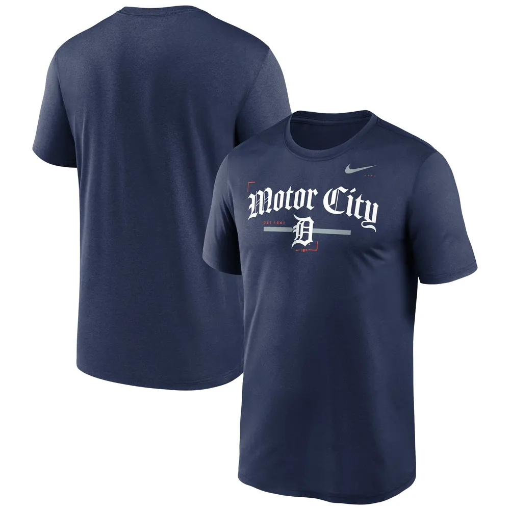 T-shirt Légende locale des Detroit Tigers Nike pour homme - Bleu marine