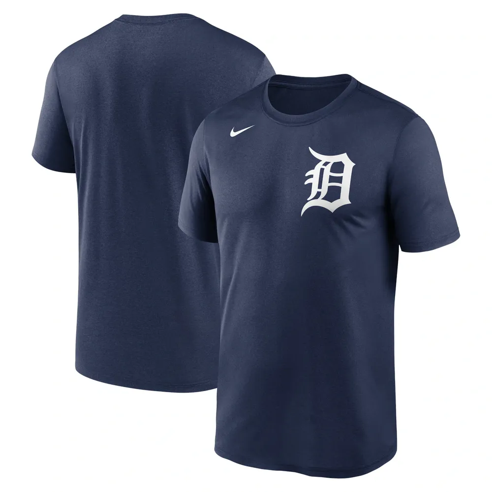 T-shirt New Legend Wordmark pour homme des Detroit Tigers Nike bleu marine