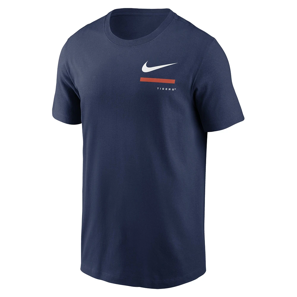 T-shirt à épaules dénudées Detroit Tigers Nike bleu marine pour homme