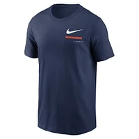 T-shirt à épaules dénudées Detroit Tigers Nike bleu marine pour homme