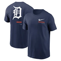 T-shirt à épaules dénudées Detroit Tigers Nike bleu marine pour homme