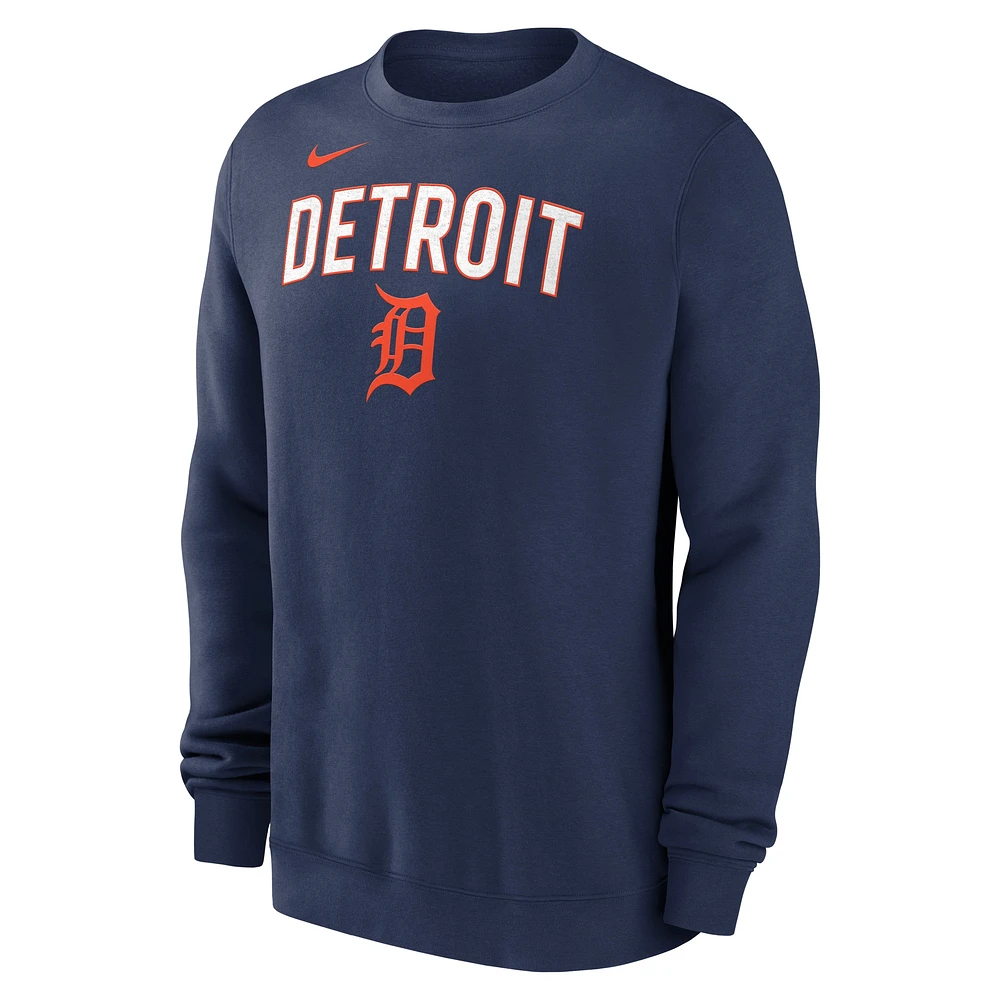 Men's Nike Navy Detroit Tigers Pullover Sweatshirt