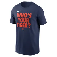 T-shirt Nike Detroit Tigers Rally Rule pour homme, bleu marine